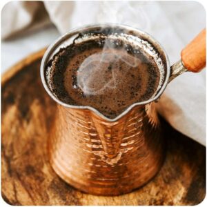 جذوة نحاسية للقهوة التركية