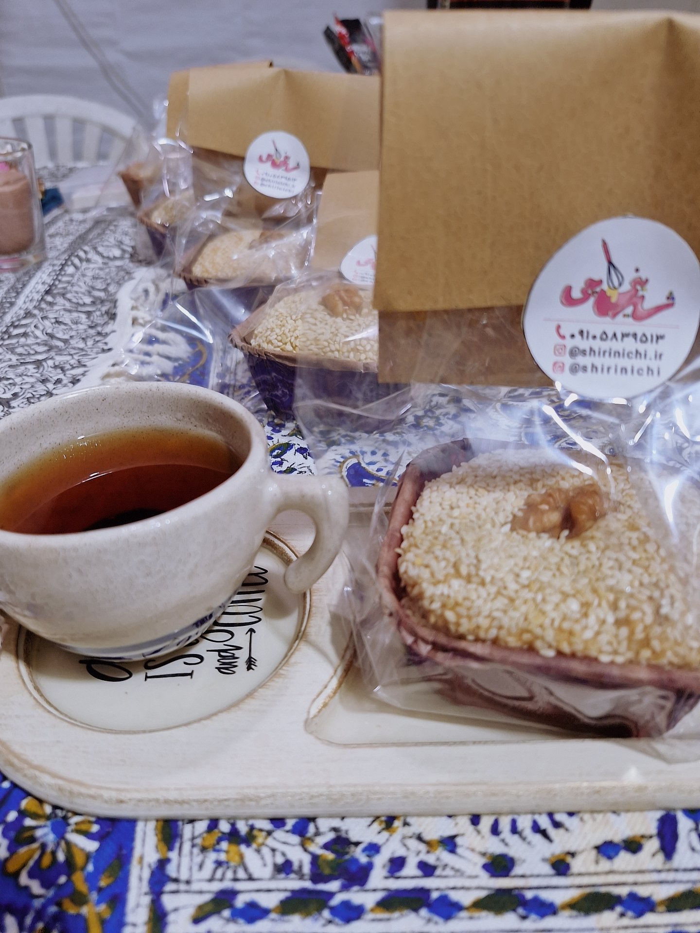 كيك منزلي بزبدة السمسم والجوز (أرجو) - الصورة 2