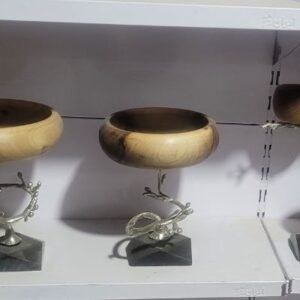 طقم ٥ قطع قاعدة حجرية مصنوعة من النحاس