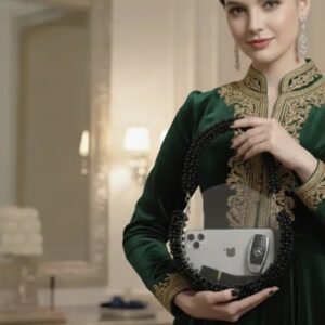 حقيبة مركبة من اللؤلؤ والبلكسي