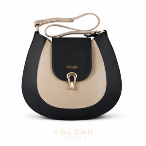 حقيبة يد نسائية مصنوعة بالكامل من الجلد الطبيعي يلسان موديل أود كود 218-GN