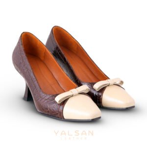 حذاء نسائي بكعب عالٍ من جلد يلسان موديل كلوي رقم 648-CLP