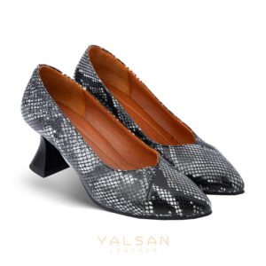 حذاء نسائي بكعب عالٍ من الجلد يلسان موديل روجين كود 618-RTL