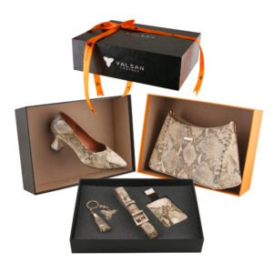 طقم نسائي فاخر من جلد يلسان آنديا كود 300-ROZH-PRM-CHIK-ATS-RTL