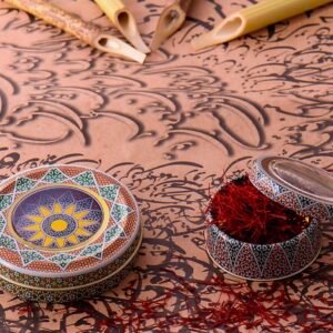 زعفران قاینات سوبر نغين تصديرى مع ورقة الاختبار