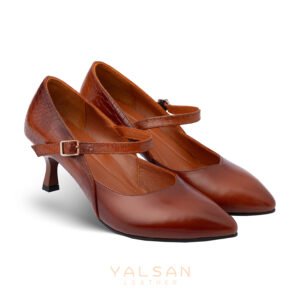 حذاء كعب عالٍ مصنوع من الجلد الطبيعي للنساء يلسان موديل أولوفيا كود 603-PRM