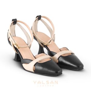 حذاء نسائي بكعب عالٍ من جلد يلسان موديل أزاليا كود 651-GN