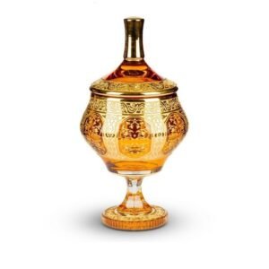 وعاء شوكولاتة بتصميم السلطان (قاعدة واحدة) مطلي بالذهب 320-440-111